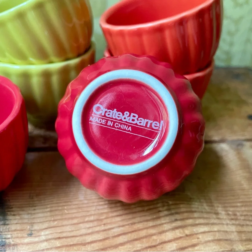 Crate & Barrel Set of 8 Pinch Bowls / Mini Prep / Mise en place